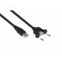 Kabelmeister - kabelmeister USB2.0 Verlngerung A-St.-Einbaub.A schw. 1m