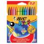 Bic - Bic Kids Plastidecor Colouring Crayons, Pack Of 12