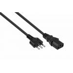 Kabelmeister - kabelmeister Netzkabel Italien Typ I an C13 schwarz 1,8m