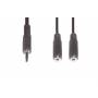 E+p B 109 0.2m 3.5mm 2 X 3.5mm Schwarz Audio-kabel (b 109) - e+p B 109 0.2m 3.5mm 2 x 3.5mm Black audio cable