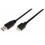 Logilink - - USB-Kabel - 9-polig USB Typ A (M) - 10-polig Micro-USB Typ B (M) - 60 cm (USB 3.0) - Schwarz (CU0037)