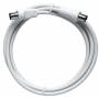 Axing - AXING premium-line BAK 350-80 - Antennenkabel - IEC-Anschluss (W) bis IEC-Anschluss (M) - 3,5m - abgeschirmt - wei (BAK 3