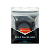 Canyon - Lightning Cable 1 M Black (CNE-CFI1B)