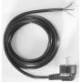 Bachmann - - Stromkabel - Typ F (M) rechtwinklig bis ohne Stecker - 5,0m - geformt - Schwarz (305.176)