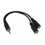 Inline - InLine 99300 0.2m 3.5mm Black audio cable