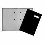 Pagna - PAGNA Unterschriftsmappe Stoffeinband 20 Fcher schwarz