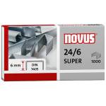 Novus Dahle - NOVUS Heftklammern 24/6 DIN SUPER 1000er Schenkell�nge 6mm