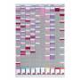 Kensington - NOBO Planer-Set - T-Kartentafel, 10 T-Kartentrger  54 Schlitzen, Mae: (B)645 x (H)960 mm, Farbe: grau (2901000)