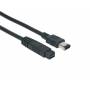 Good Connections - - FireWire IEEE1394b Anschlusskabel 9/6 - Firewire 9-Pol (M) - Firewire 6-Pol (M) -3 m - Schwarz