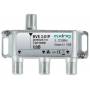 Axing - BVE 3-01P. Produktfarbe: Edelstahl. Stecker: F. Breite: 89 mm, Tiefe: 30 mm, Hhe: 55 mm (BVE00301P)