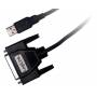  "Logilink-LogiLink USB / D-SUB 25 Adapter Cable, 1.8m D-sub (DB-25) Black-Logilink-Adapter/Cable"