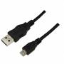 Logilink - Micro-USB-Kabel 1,8m schwarz Polybag
