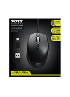 Port Mouse Office Pro Silent Wired - Black 2