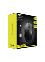 Port Mouse Office Pro Silent Wired - Black 3