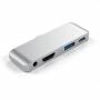 Satechi - Satechi ST-TCMPHS interface hub USB 3.0 (3.1 Gen 1) Type-C 5000 Mbit/s Silver