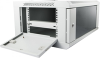 ALLNET 19Wandgehuse, 6HE, 1-teilig, T600mm, Lichtgrau, SMC-Serie,  2