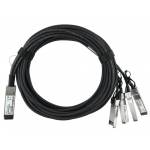 Bluelan - Kompatibles HPE 721064-B21 BlueLAN passives 40GBASE-CR4 QSFP auf 4x10GBASE-CR SFP+ Direct Attach Breakout Kabel, 3 Meter, AWG30