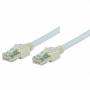 Tecline - Patchkabel SF/UTP - Cat 5e - grau - 1,0 m halogenfrei - mit Draka-Kabel und Hirosesteckern TM11 (bisherige Bezeichnung S/FTP) (7