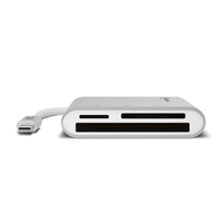 Alogic - Card Reader USB-C SD, Micro SD, Compact Flash Silber