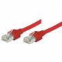Tecline - Patchkabel SF/UTP, Cat 5e, rot, 3.0 m halogenfrei, mit Draka-Kabel und Hirosesteckern TM11 (bisherige Bezeichnung S/FTP) (71303R