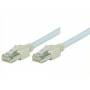 Tecline - Dtwyler Patchkabel S/UTP, Cat 5e, grau, 0,5 m hochflexibel, mit Hirosesteckern TM11 (71900)