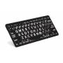 Logickeyboard - Largeprint Mini - Tastatur - kabellos - Bluetooth 3.0 - QWERTZ - Deutsch - Wei auf Schwarz [DE-Version, German Keyboard]