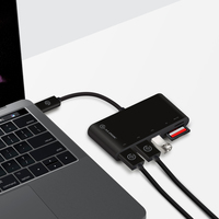 Alogic - Adapter USB-C MultiPort Card Reader USB 3.0 schwarz