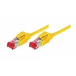 Tecline - Patchkabel S/FTP, PiMF, Cat 6, gelb, 1,0 m halogenfrei, mit Draka-Kabel und Hirosesteckern TM21 (bisherige Bezeichnung S/STP) (7