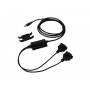 Exsys - EXSYS EX-1322 1.8m 1x USB 2.0 2x RS-232 Negro cable de serie