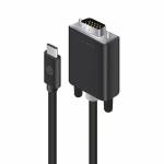 Alogic - USB C Adapterkabel Typ C -VGA (D-Sub) M/M 2m, sw