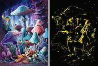 Ravensburger - Puzzle Glow in the Dark - Pilze im Mondschein