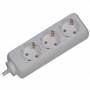 Bachmann - Tischsteckdose, 3xDosen(CEE7)->Stecker(CEE7), 1,5m, weiss, SELLY,