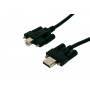 Exsys - EX-K1552V - USB-Kabel - USB Typ A, 4-polig (M) - USB Typ B, 4-polig (M) - 2,0m (USB / USB2.0) - Flgelschrauben (EX-K1552V)