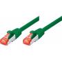 Tecline - Patchkabel S-STP (PIMF), Cat 6, grn, 2,0 m Patchkabel mit besonders schmalem Knickschutz (71502G)