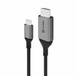 Alogic - USB C Adapterkabel Typ C -HDMI M/M 4k 60 Hz 2m, gr