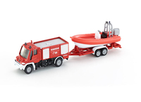 Sieper Gmbh - SIKU 1636 Unimog Feuerwehr mit Boot 1:87