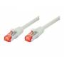 Tecline - Patchkabel S-STP (PIMF), Cat 6, grau, 10,0 m Patchkabel mit besonders schmalem Knickschutz (71510)