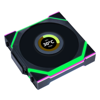 Lian Li - UNI FAN SL Wireless LCD Lfter ARGB PWM 3er-Pack inkl. Controller - 120 mm (12SLLCD1W3B)