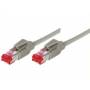 Tecline - Dtwyler Patchkabel S/FTP, Cat 6, grau, 5,0 m Hochflexibel, mit Hirosesteckern TM21 (bisherige Bezeichnung S-STP) (74405)