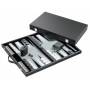 Philos 1721 -Gro? Kunstleder Backgammon Grau - Philos Backgammon Kunstleder 47 x 29 cm