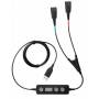 Jabra - Jabra Link 265 USB2.0 2x QD Black audio cable