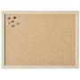 Holtz Office Support - magnetoplan Korktafel mit Holzrahmen (B)1.000 x (H)600 mm aus hochwertigem Presskork, zum Anpinnen von Notizen (121924)
