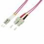 Logilink - - Patch-Kabel - LC Multi-Mode (M) bis SC multi-mode (M) - 5 m - Glasfaser - 50/125 Mikrometer - OM4 - halogenfrei - Erikaviolett