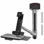Ergotron - StyleView Sit-Stand Combo System With Small Black CPU Holder - Befestigungskit (Gelenkarm, Wandschienenhalterung) fr LCD-A