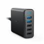 Anker - PowerPort Speed 5 - Netzteil - 63 Watt - 4,8 A - QC 3.0 - 5 Ausgabeanschlussstellen (3 x USB Typ A, 2 x 9-polige USB Typ A) - Sc