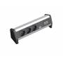 Bachmann - BACHMANN Tisch-Steckdosenleiste 3 Schutzkontaktsteckdosen schwarz. 2 CAT5e RJ45 Buchse/BuchseStromeingang: GST18 - Buchse. ohne 