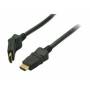 Shiverpeaks - Shiverpeaks BASIC-S - HDMI mit Ethernetkabel - HDMI (M) drehend bis HDMI (M) drehend - 50 cm - abgeschirmt - Schwarz - geformt, 