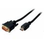 Shiverpeaks - Shiverpeaks BASIC-S - Videokabel - HDMI / DVI - HDMI (S) bis DVI-D (S) - 1,0m - abgeschirmt - Schwarz - geformt, Daumenschrauben
