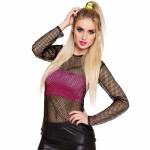 Boland - Boland: Fishnet Shirt Black M/l