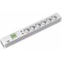 Bachmann - - Verlngerungsschnur (Rack - einbaufhig) - Wechselstrom 230 V - 6 Ausgangsstecker - 1U - 48,3 cm (19) - 2,0m - Deut
